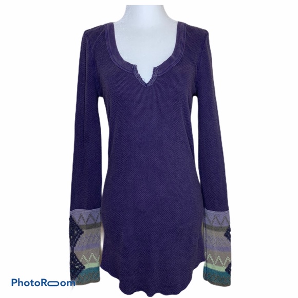 Free People Tops - FreePeople Aubergine kombucha Cuff Thermal large